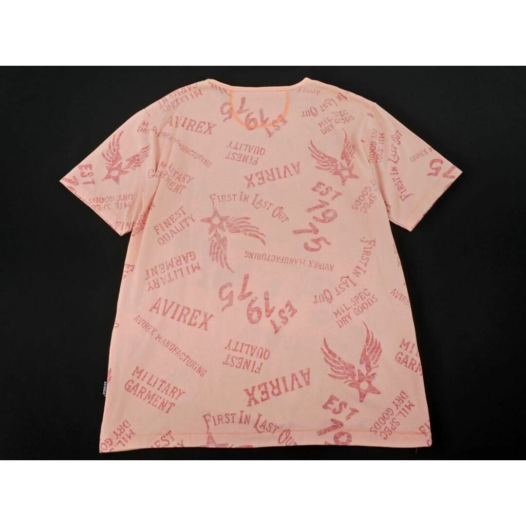 AVIREX(アヴィレックス)のAVIREX アヴィレックス プリント Tシャツ sizeL/ピンク ■◆ メンズ メンズのトップス(Tシャツ/カットソー(半袖/袖なし))の商品写真