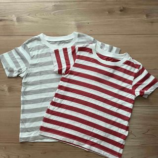 ムジルシリョウヒン(MUJI (無印良品))のMUJI★キッズボーダーTシャツ2枚セット(Tシャツ/カットソー)