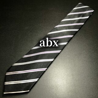 エービーエックス(abx)のエービーエックス レジメンタル ブラック ネクタイ ナロータイ B103-L11(ネクタイ)