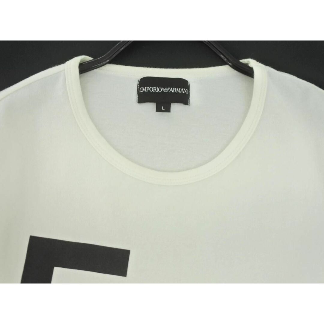 Emporio Armani(エンポリオアルマーニ)のEMPORIO ARMANI エンポリオアルマーニ プリント Tシャツ sizeL/白 ■◆ メンズ メンズのトップス(Tシャツ/カットソー(半袖/袖なし))の商品写真