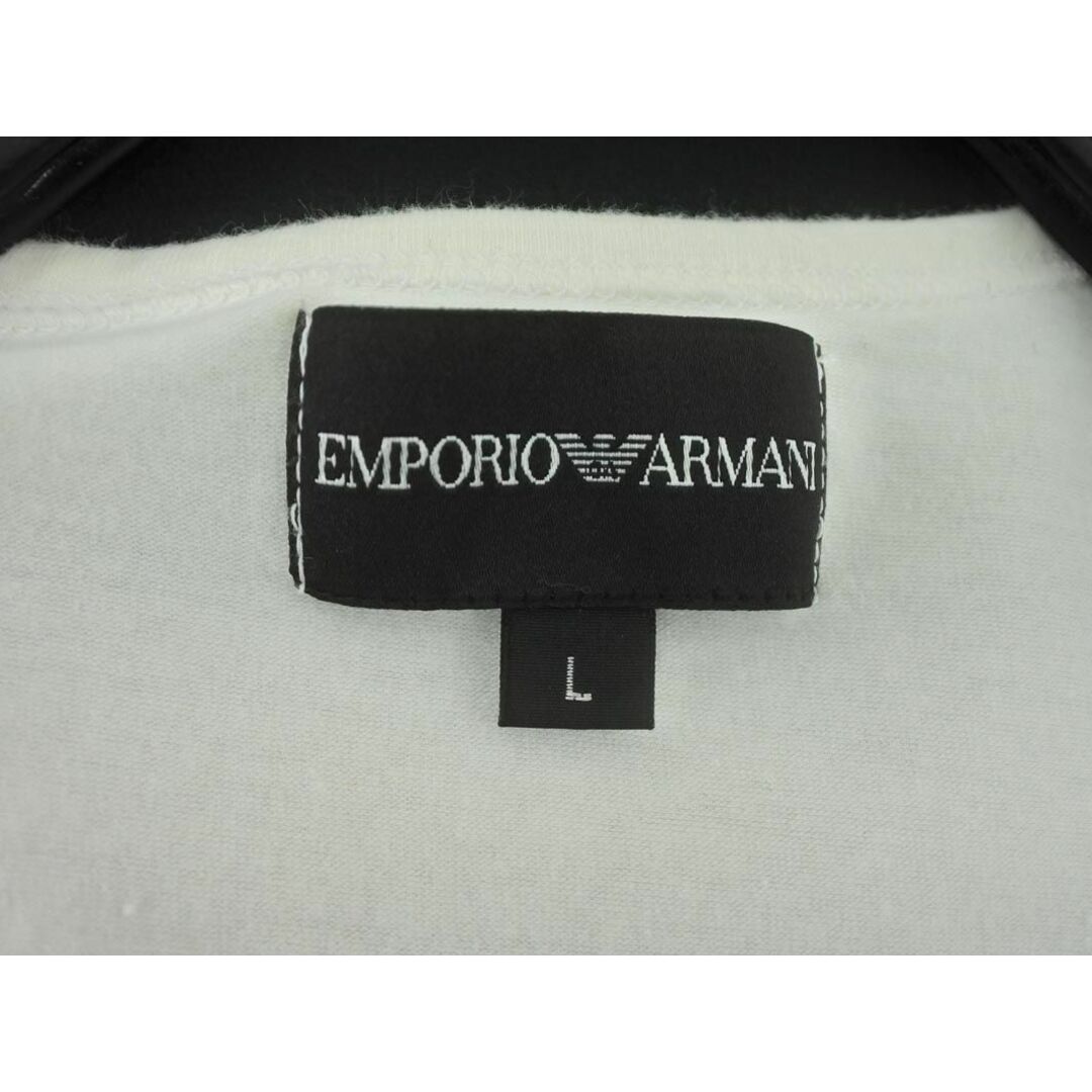 Emporio Armani(エンポリオアルマーニ)のEMPORIO ARMANI エンポリオアルマーニ プリント Tシャツ sizeL/白 ■◆ メンズ メンズのトップス(Tシャツ/カットソー(半袖/袖なし))の商品写真