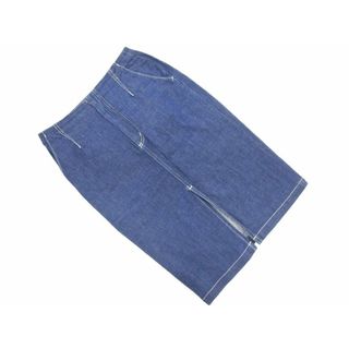 ルシェルブルー(LE CIEL BLEU)のLE CIEL BLEU ルシェルブルー スリット タイト デニムスカート size36/紺 ■■ レディース(ひざ丈スカート)