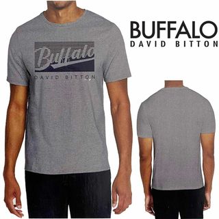 コストコ(コストコ)の新品 S ★ コストコ BUFFALO メンズ 半袖 Tシャツ ロゴ グレー(Tシャツ/カットソー(半袖/袖なし))