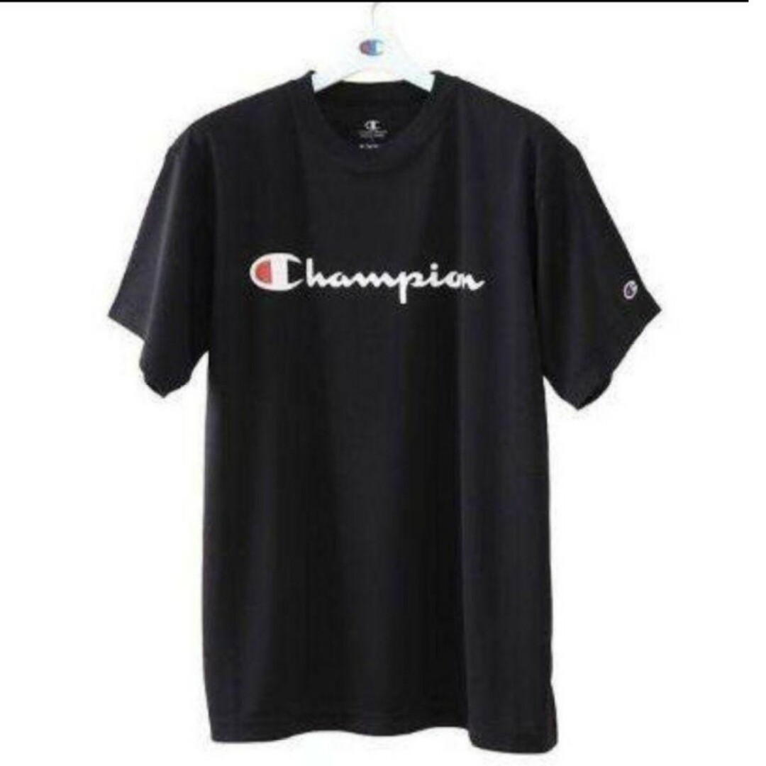 新品 希少L Champion training DRY shirt 肩メッシ黒 メンズのトップス(Tシャツ/カットソー(半袖/袖なし))の商品写真