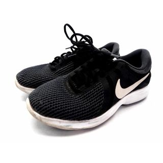 ナイキ(NIKE)のNIKE ナイキ 908999 ウィレボリューション ランニングシューズ スニーカー size24.5/黒ｘグレー ■■ レディース(スニーカー)