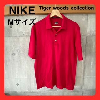 ナイキ(NIKE)の◆NIKE Tiger Woods collection ポロシャツM 赤(ポロシャツ)