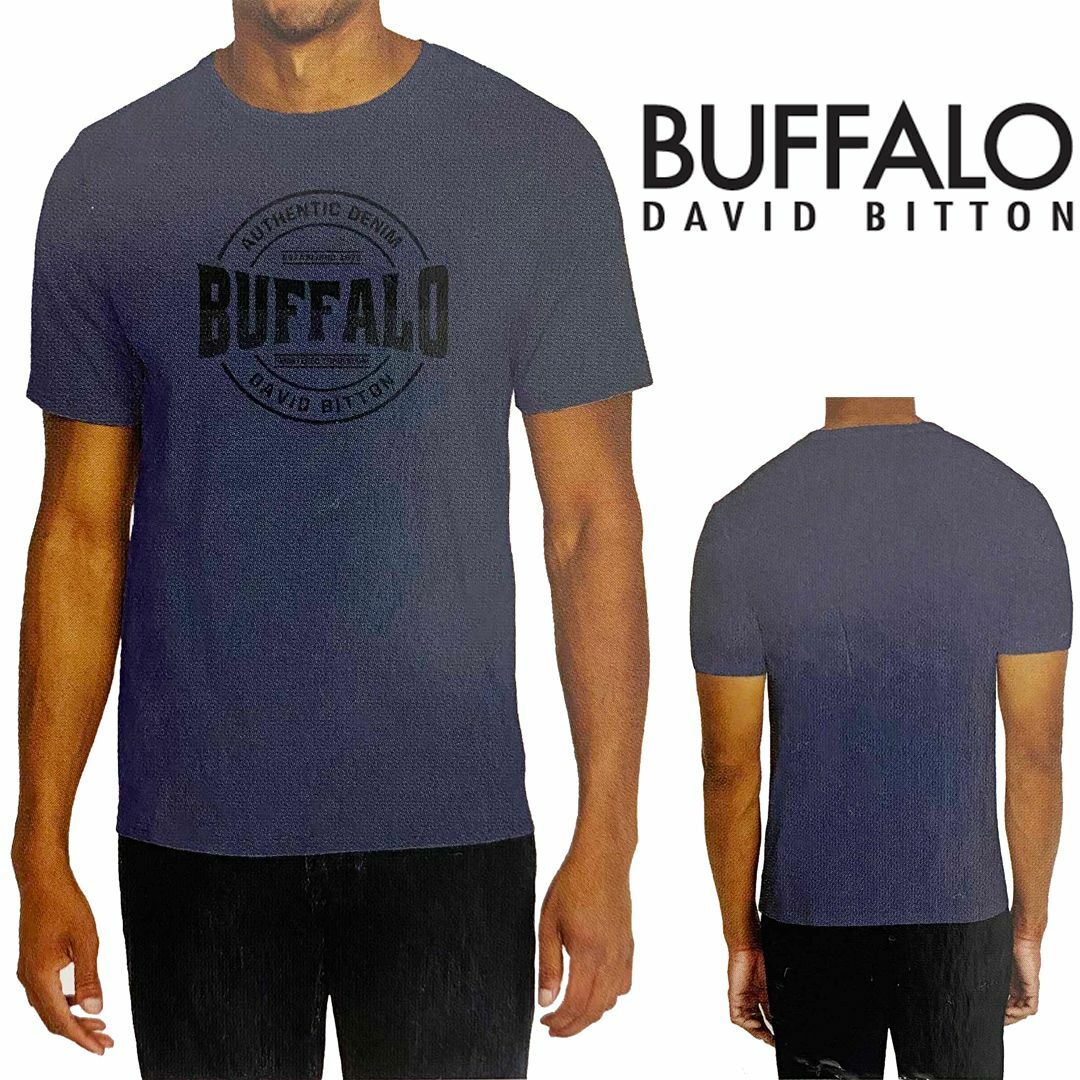 コストコ(コストコ)の新品 S ★ コストコ BUFFALO メンズ 半袖 Tシャツ ロゴ ネイビー メンズのトップス(Tシャツ/カットソー(半袖/袖なし))の商品写真