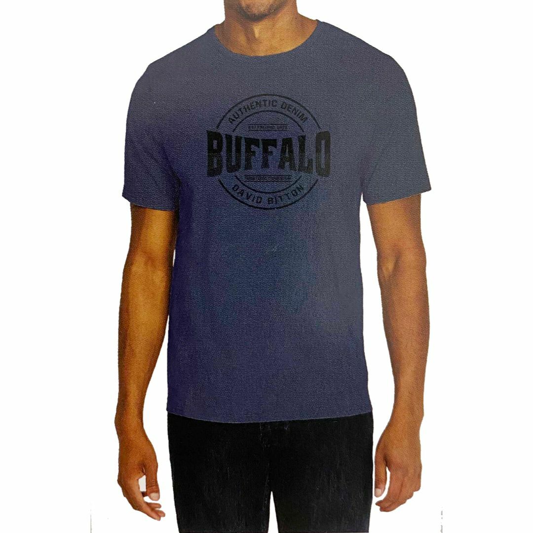 コストコ(コストコ)の新品 S ★ コストコ BUFFALO メンズ 半袖 Tシャツ ロゴ ネイビー メンズのトップス(Tシャツ/カットソー(半袖/袖なし))の商品写真