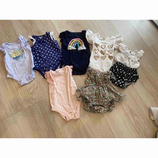 ベビーギャップ(babyGAP)の70-75サイズ　6-12ヶ月　女の子服　夏服(ロンパース)