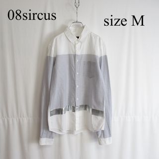 ゼロエイトサーカス(08sircus)の専用 08sircus デザイン ホワイト シャツ トップス 長袖 白シャツ(シャツ)