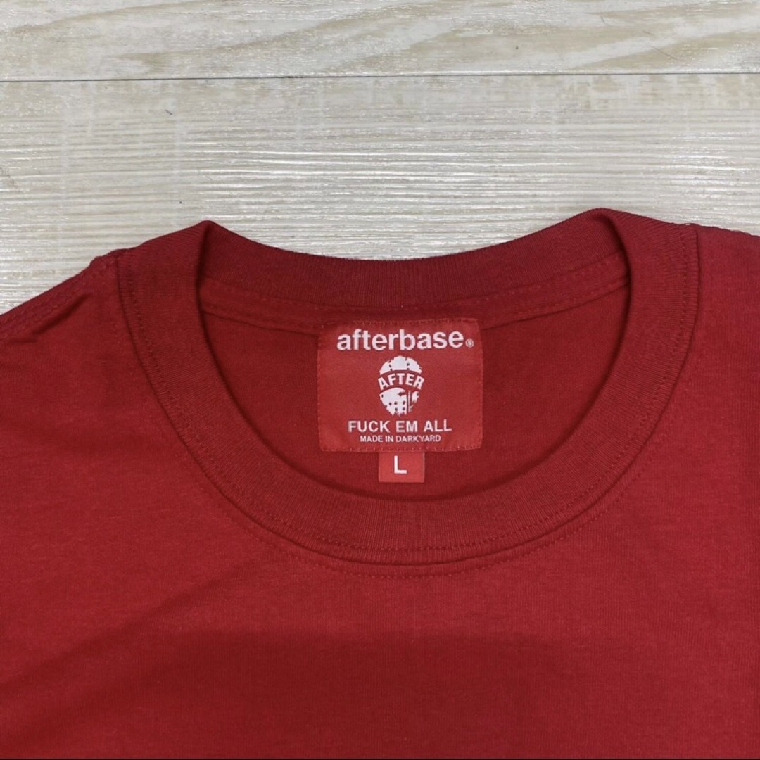 AFTERBASE(アフターベース)の新品 afterbase NEW AFT Tシャツ 赤 レッド サイズ L メンズのトップス(Tシャツ/カットソー(半袖/袖なし))の商品写真