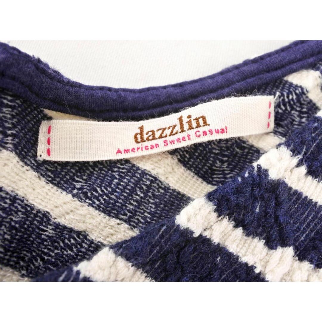 dazzlin(ダズリン)のダズリン ボーダー ノースリーブ チュニック ワンピース sizeM/紺ｘ白 ■◆ レディース レディースのワンピース(ミニワンピース)の商品写真