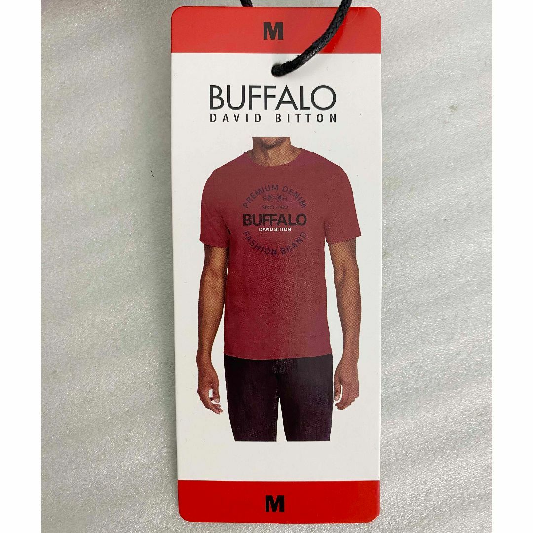 コストコ(コストコ)の新品 M ★ コストコ BUFFALO メンズ 半袖 Tシャツ ロゴ レッド メンズのトップス(Tシャツ/カットソー(半袖/袖なし))の商品写真