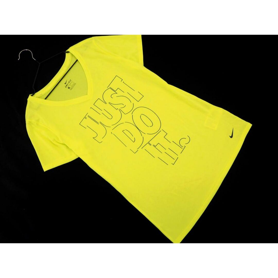 NIKE(ナイキ)のNIKE ナイキ Vネック プリント Tシャツ sizeL/黄 ■◆ レディース レディースのトップス(Tシャツ(半袖/袖なし))の商品写真