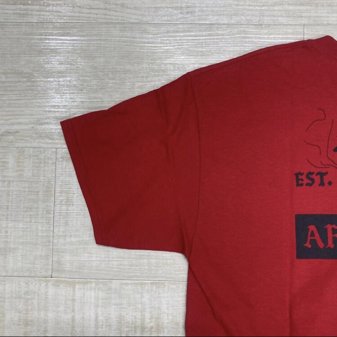 AFTERBASE(アフターベース)の新品 afterbase est 1999 Tシャツ サイズ L 赤 レッド メンズのトップス(Tシャツ/カットソー(半袖/袖なし))の商品写真