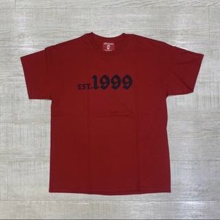 アフターベース(AFTERBASE)の新品 afterbase est 1999 Tシャツ サイズ L 赤 レッド(Tシャツ/カットソー(半袖/袖なし))