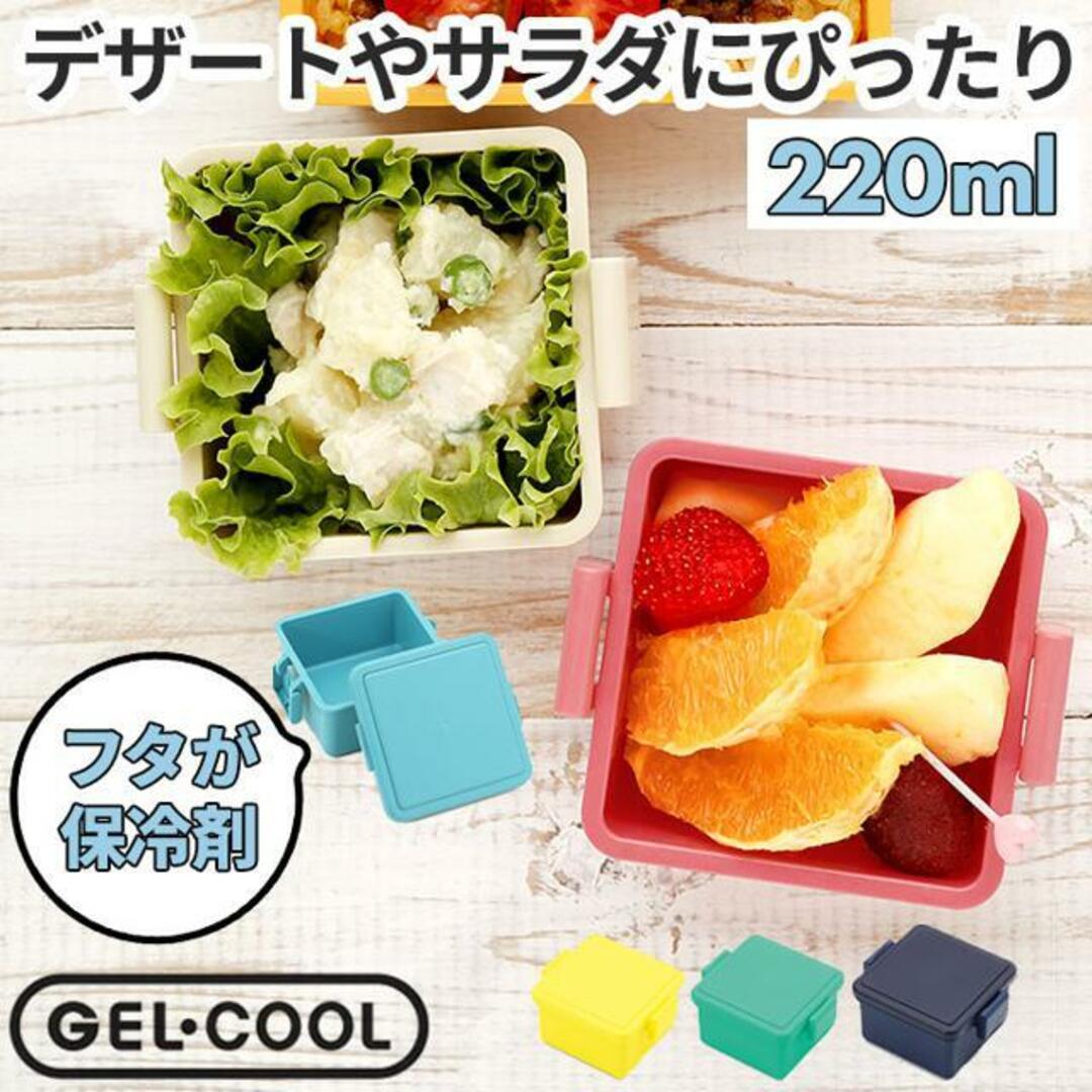 GEL COOL square S 220ml インテリア/住まい/日用品のキッチン/食器(弁当用品)の商品写真