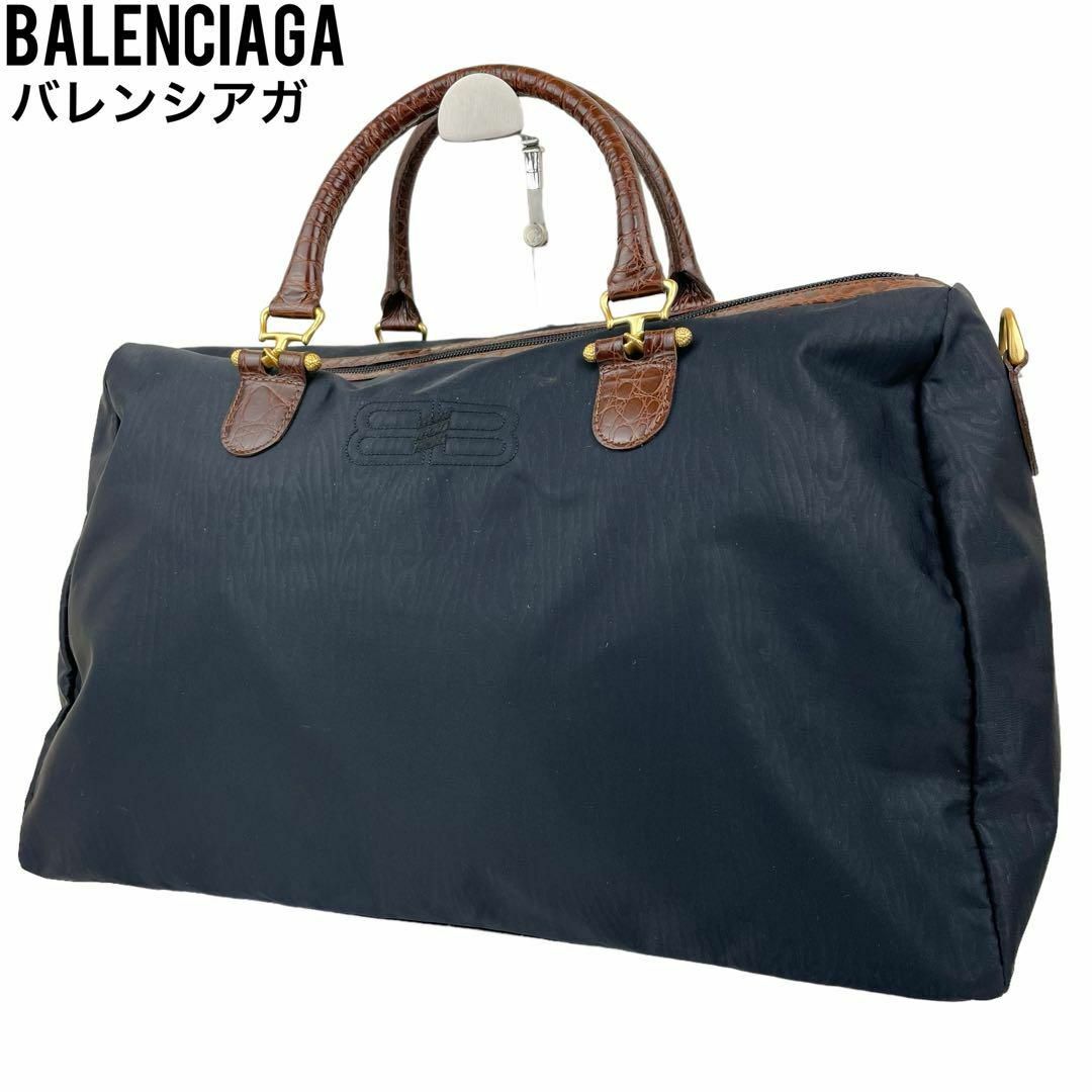 ✨良品 BALENCIAGA バレンシアガ ボストンバッグ トラベル 旅行 黒