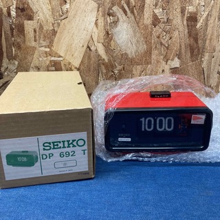 セイコー(SEIKO)の【Mさ465】未使用品 SEIKO セイコー DP692T パタパタ時計　置時計(置時計)