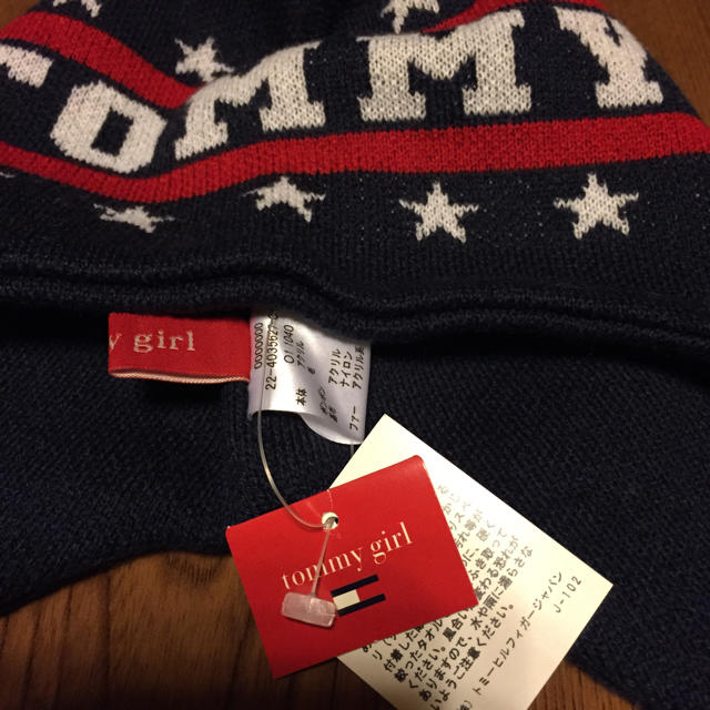 tommy girl(トミーガール)のトミーガールニット帽子 レディースの帽子(ニット帽/ビーニー)の商品写真