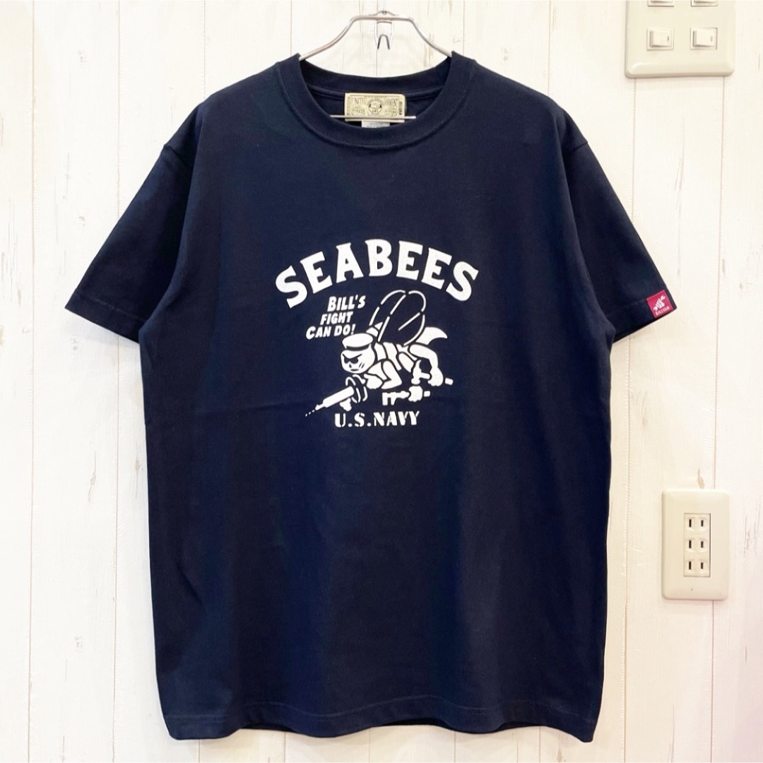 新品タグ付きSEABEES ミリタリー ヘビーTシャツ アメカジ　US NAVY