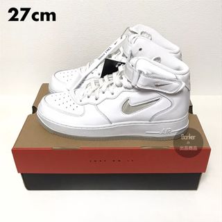 NIKE - 27【新品】NIKE エアフォース 1 MID ジュエル オールホワイトの ...