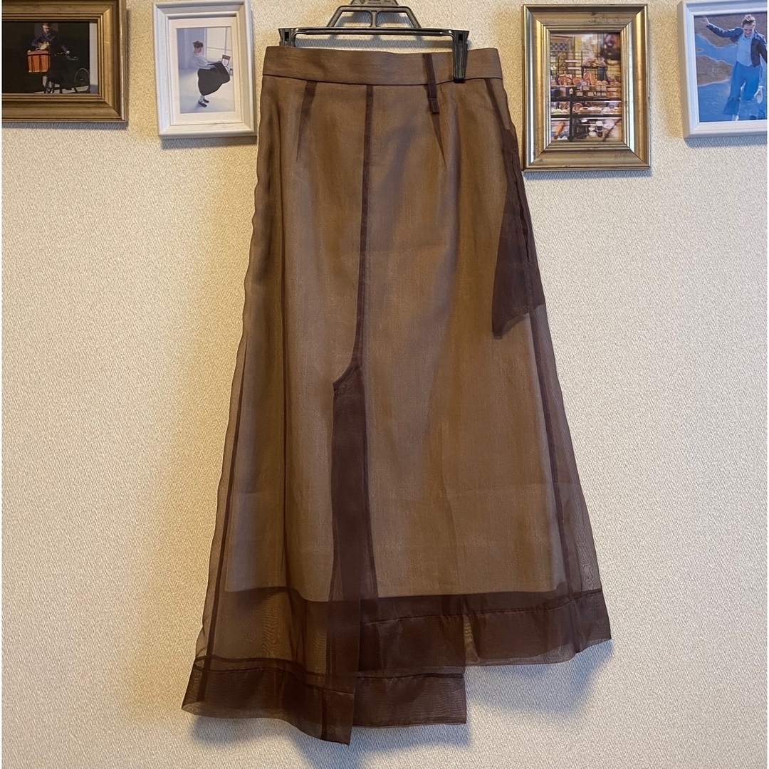 LE CIEL BLEU(ルシェルブルー)のirene シアースカート レディースのスカート(ひざ丈スカート)の商品写真