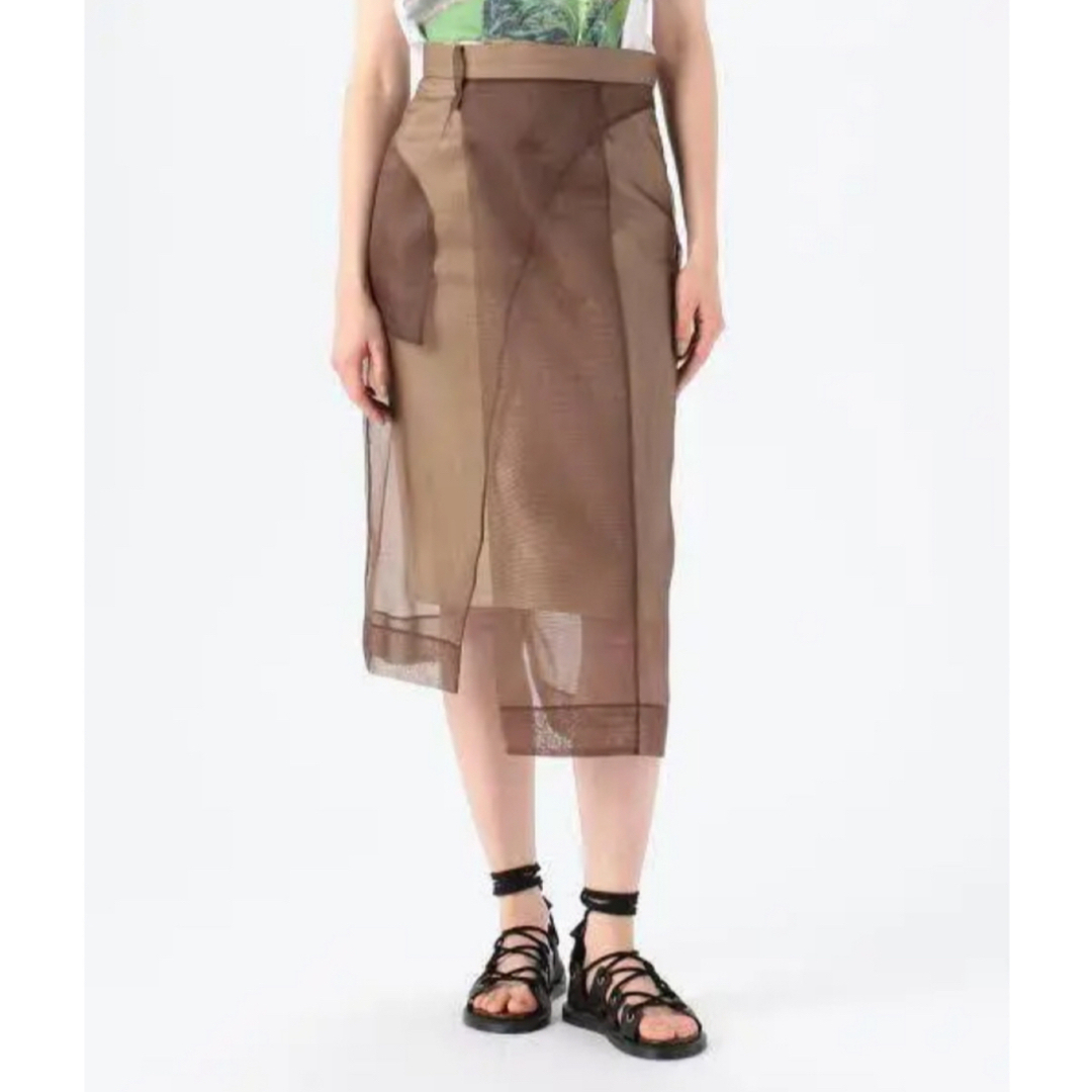 LE CIEL BLEU(ルシェルブルー)のirene シアースカート レディースのスカート(ひざ丈スカート)の商品写真