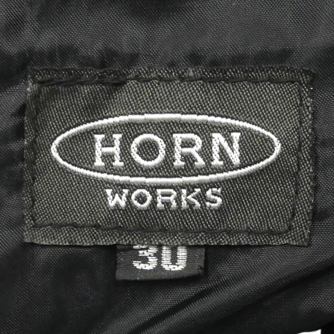 HORN WORKS - レザーパンツ バイク 本革 ホーンワークス メンズ W30 黒 