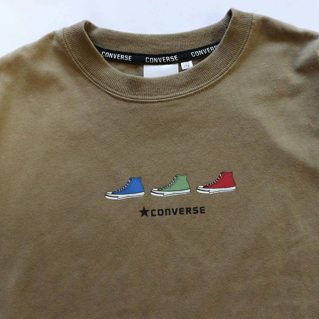 CONVERSE(コンバース)のコンバース　レイヤード風ロゴTシャツ　CONVERSE140 キッズ/ベビー/マタニティのキッズ服男の子用(90cm~)(Tシャツ/カットソー)の商品写真