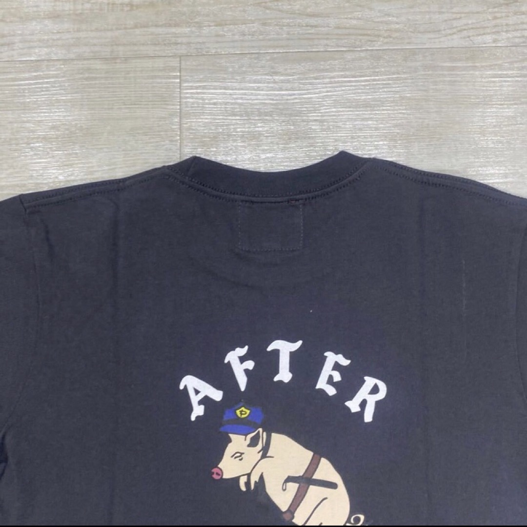 AFTERBASE(アフターベース)の新品 afterbase ピッグ Tシャツ チャコール サイズ M ロゴTシャツ メンズのトップス(Tシャツ/カットソー(半袖/袖なし))の商品写真