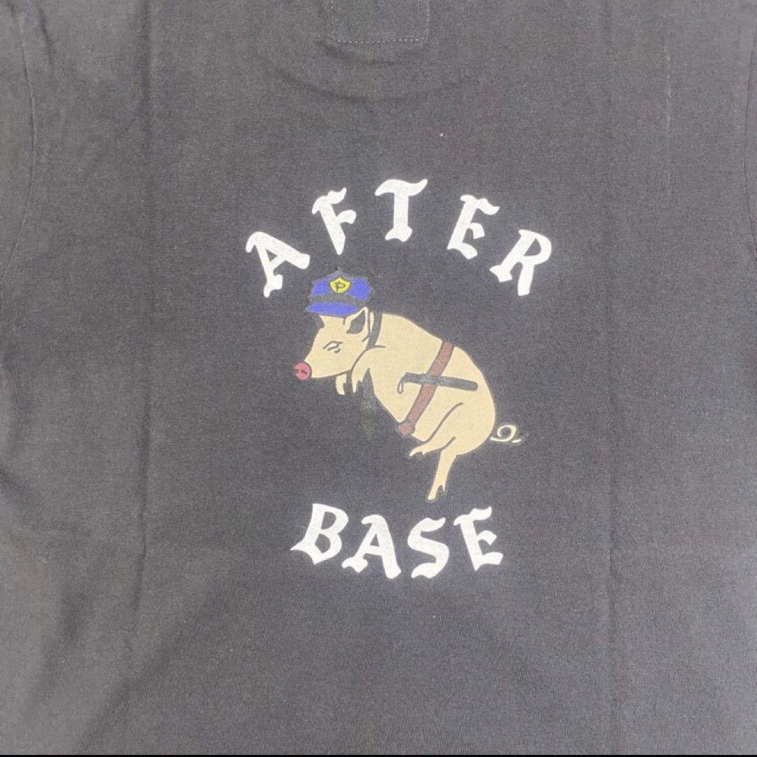 AFTERBASE(アフターベース)の新品 afterbase ピッグ Tシャツ チャコール サイズ M ロゴTシャツ メンズのトップス(Tシャツ/カットソー(半袖/袖なし))の商品写真