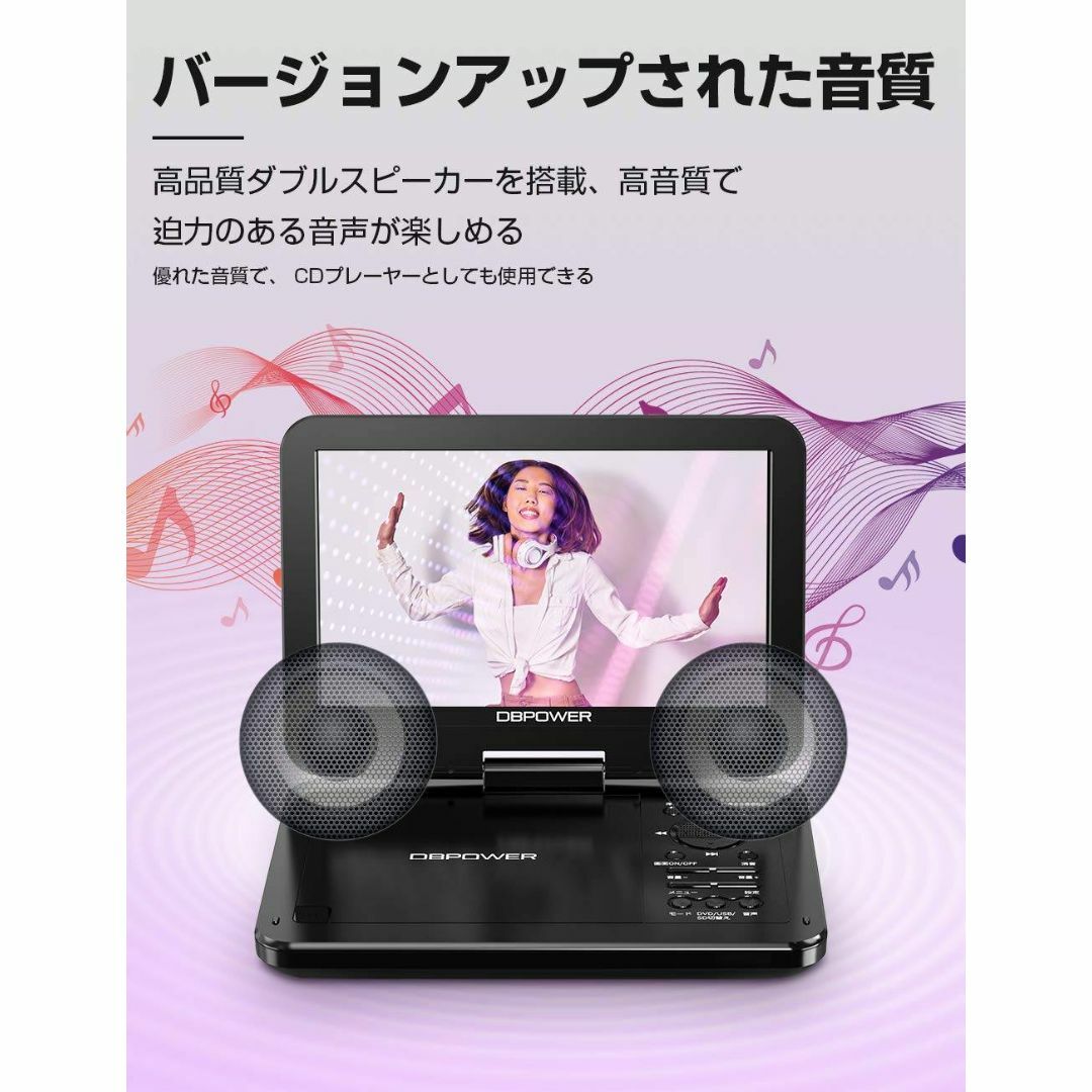 通販日本 ポータブルDVD プレーヤー 12.5型YOTON車用 10.5インチHD