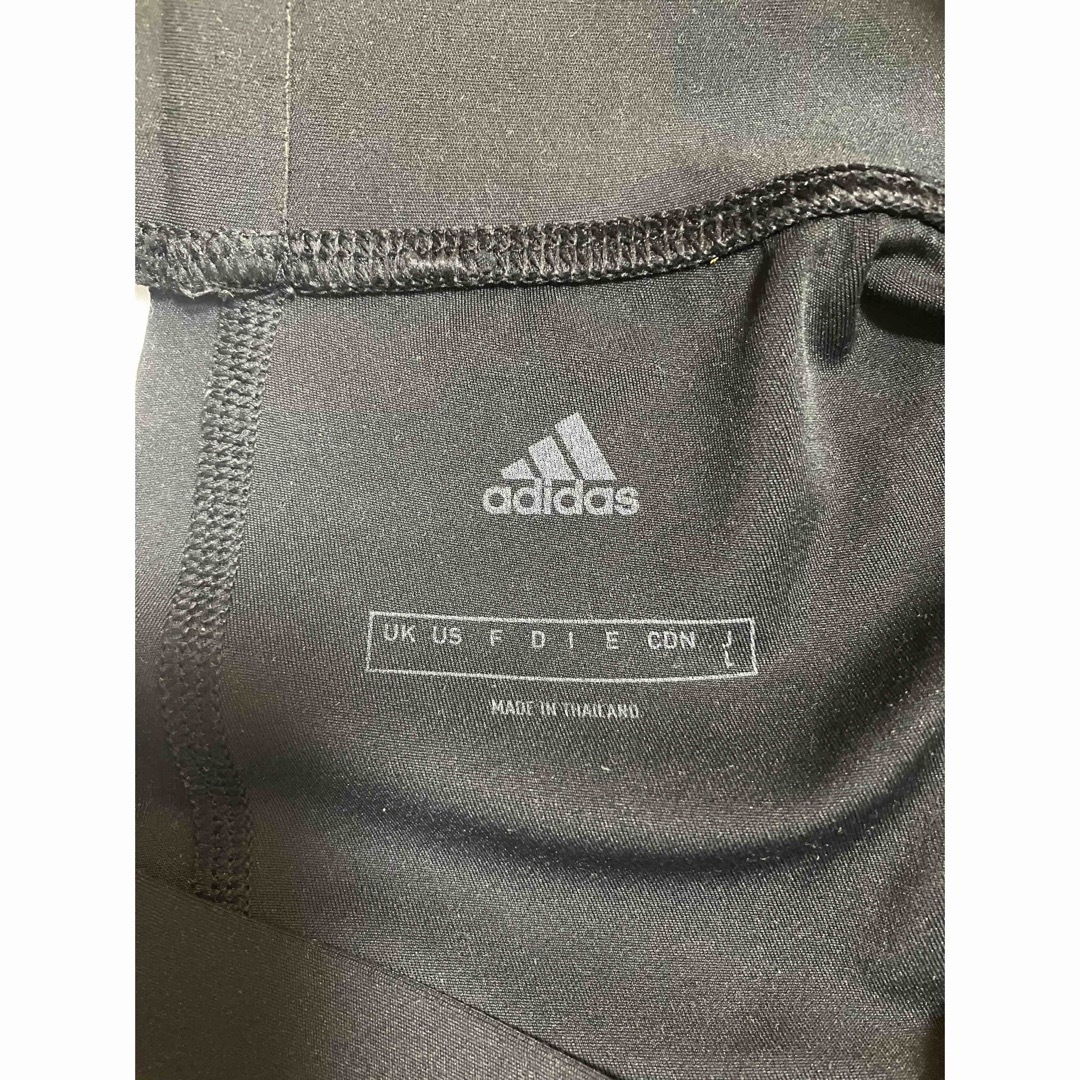 adidas(アディダス)のアディダスadidas ストレッチレギンス　黒 レディースのレッグウェア(レギンス/スパッツ)の商品写真