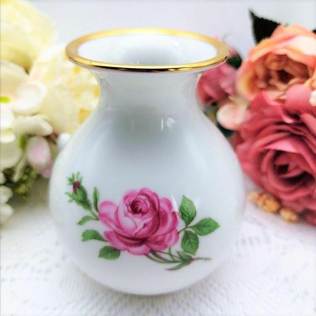 最先端 カップ 素敵 極美品 フュルステンベルグ ローゼ 花瓶