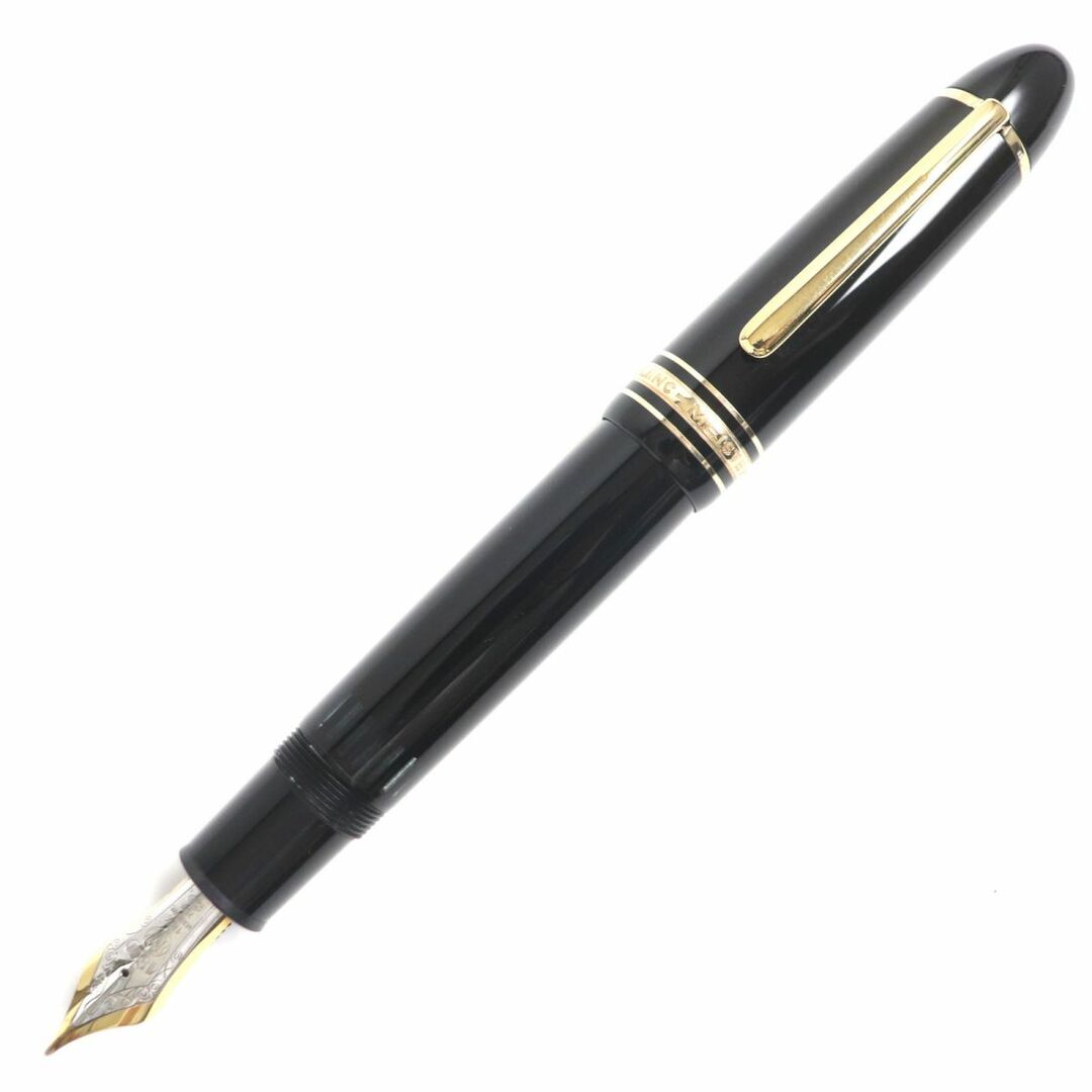 美品▼MONTBLANC モンブラン マイスターシュテュック No.149 ホワイトスター ペン先18K 万年筆 ブラック×ゴールド Mニブ ドイツ製