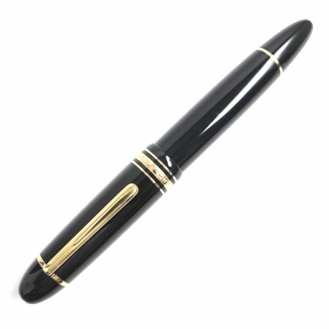 美品▼MONTBLANC モンブラン マイスターシュテュック No.149 ホワイトスター ペン先18K 万年筆 ブラック×ゴールド Mニブ ドイツ製