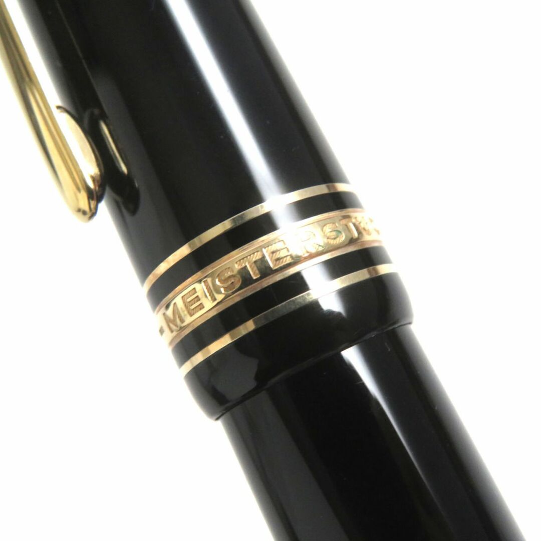 美品▼MONTBLANC モンブラン マイスターシュテュック No.149 ホワイトスター ペン先18K 万年筆 ブラック×ゴールド Mニブ ドイツ製