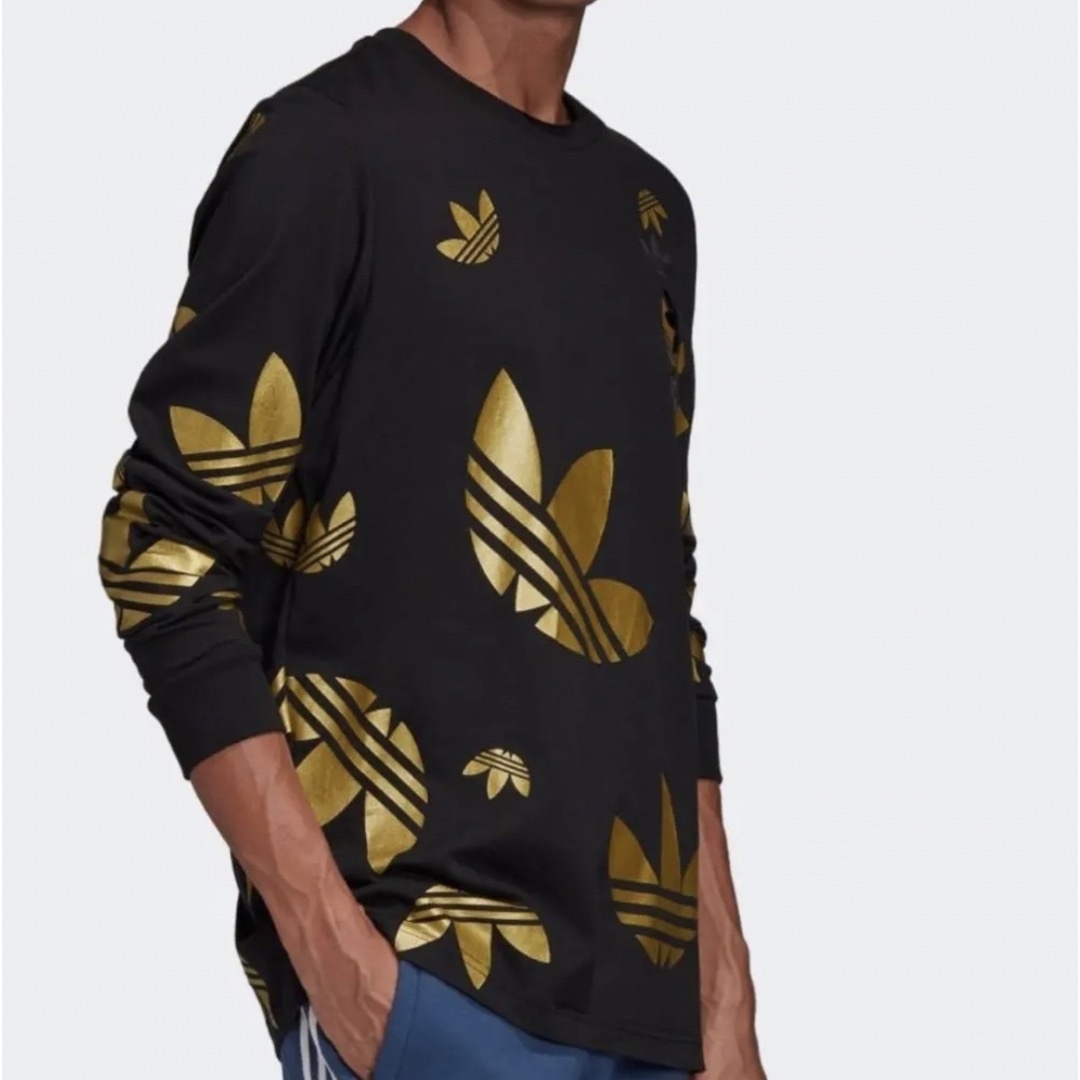 adidas(アディダス)のトレフォイルロゴ メタリック 長袖Tシャツ メンズのトップス(Tシャツ/カットソー(七分/長袖))の商品写真