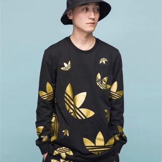 アディダス(adidas)のトレフォイルロゴ メタリック 長袖Tシャツ(Tシャツ/カットソー(七分/長袖))