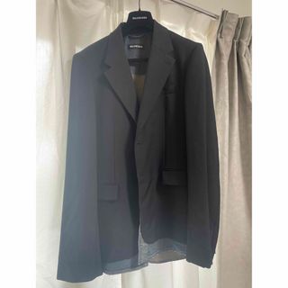 バレンシアガ(Balenciaga)のBALENCIAGA テーラードジャケット デニムドッキング　20aw(テーラードジャケット)