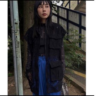 アメリヴィンテージ(Ameri VINTAGE)のAmeri LACE WORKPOCKET VEST(ベスト/ジレ)