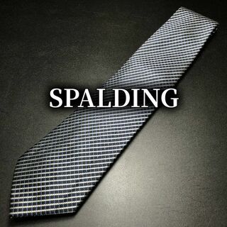 スポルディング(SPALDING)のスポルディング チェック ネイビー ネクタイ B103-O04(ネクタイ)