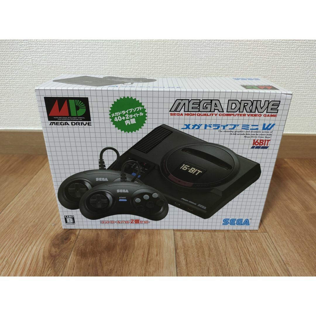 SEGA(セガ)の【新品未開封】SEGA メガドライブ ミニ Ｗ エンタメ/ホビーのゲームソフト/ゲーム機本体(家庭用ゲーム機本体)の商品写真