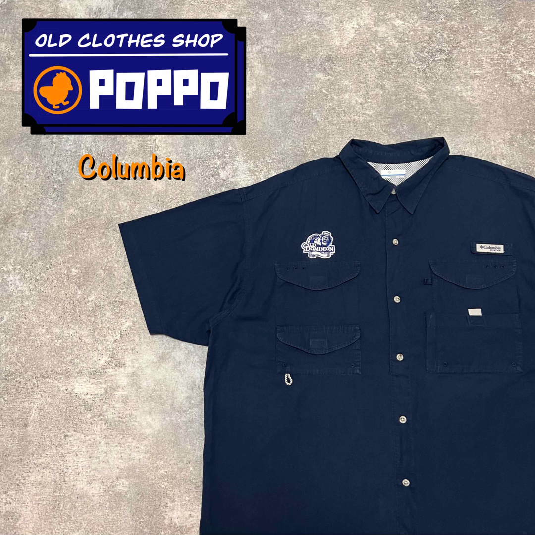 Columbia(コロンビア)のコロンビア☆オールドドミニオン大学チーム刺繍ロゴ半袖PFGフィッシングシャツ メンズのトップス(シャツ)の商品写真