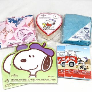 スヌーピー(SNOOPY)の未使用 ニッセイ 日本生命 スヌーピー ノベルティ 5種 8個 セット 非売品(ノベルティグッズ)