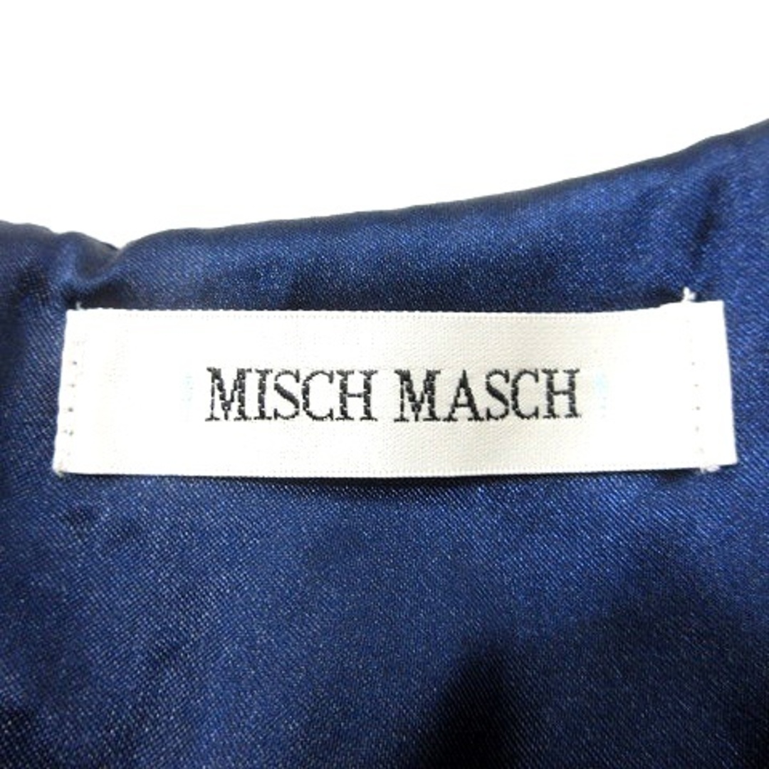 MISCH MASCH(ミッシュマッシュ)のミッシュマッシュ ワンピース ひざ丈 レース ノースリーブ M 紺 ネイビー レディースのワンピース(ミニワンピース)の商品写真