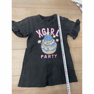 エックスガール(X-girl)のTシャツワンピース　90(ワンピース)