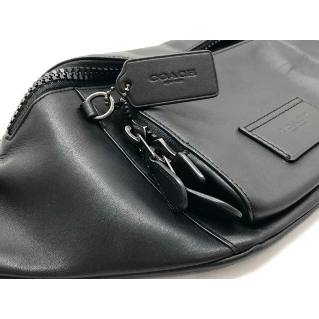 COACH - COACH(コーチ) レザー ウエストバッグ ボディバッグ ブラック