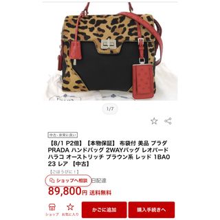 プラダ(PRADA)のプラダ　バッグ(ハンドバッグ)